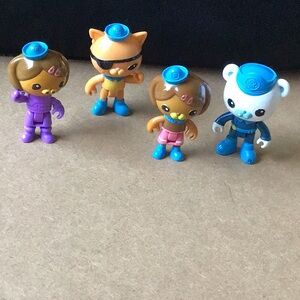 Lot of 4 Octonauts Figures  Mattel 2010-2011 and 2013